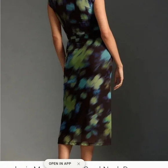 Anthropologie Elegant Multicolor Sleeveless Dress - Picture 3 of 4